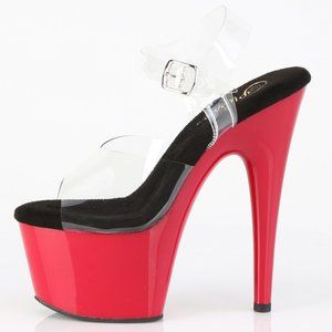 Platform Clear Stiletto High Heel Shoes